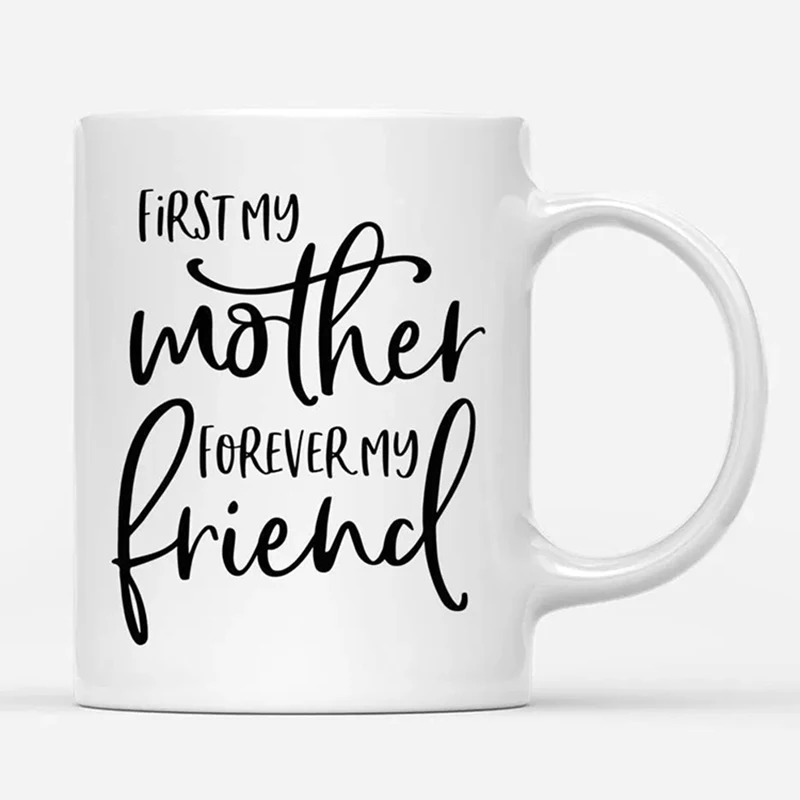 Одежда для мамы и дочери всегда связаны друг с другом кружка принтом букв Кофе