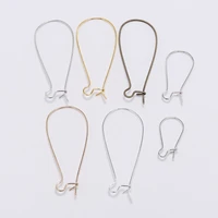 50pcslot 9x18mm11x24mm16x38mm silver color rhodiumgold color earring hooks earring ear wires findings diy jewelry making