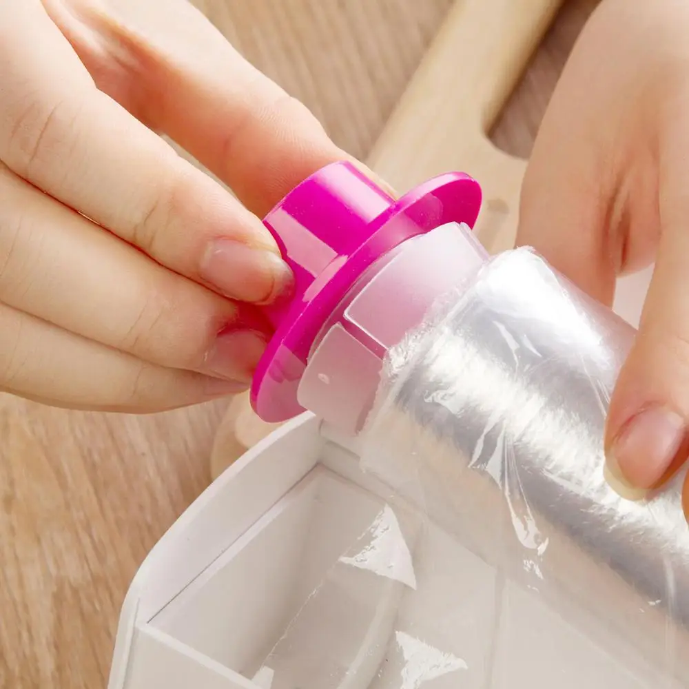 Регулируемый пластик пищевая пленка Диспенсер контейнер консервант резак