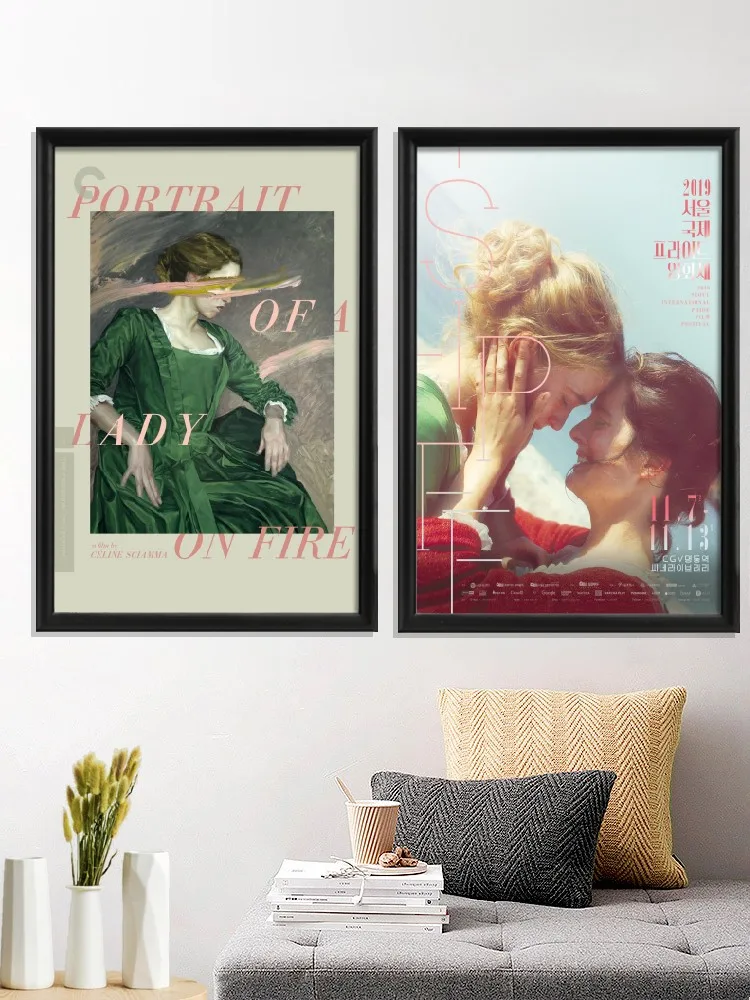 

Movie Portrait of Alady On Fire Poster Prints Art Silk Wall Decor Home Room Decoration