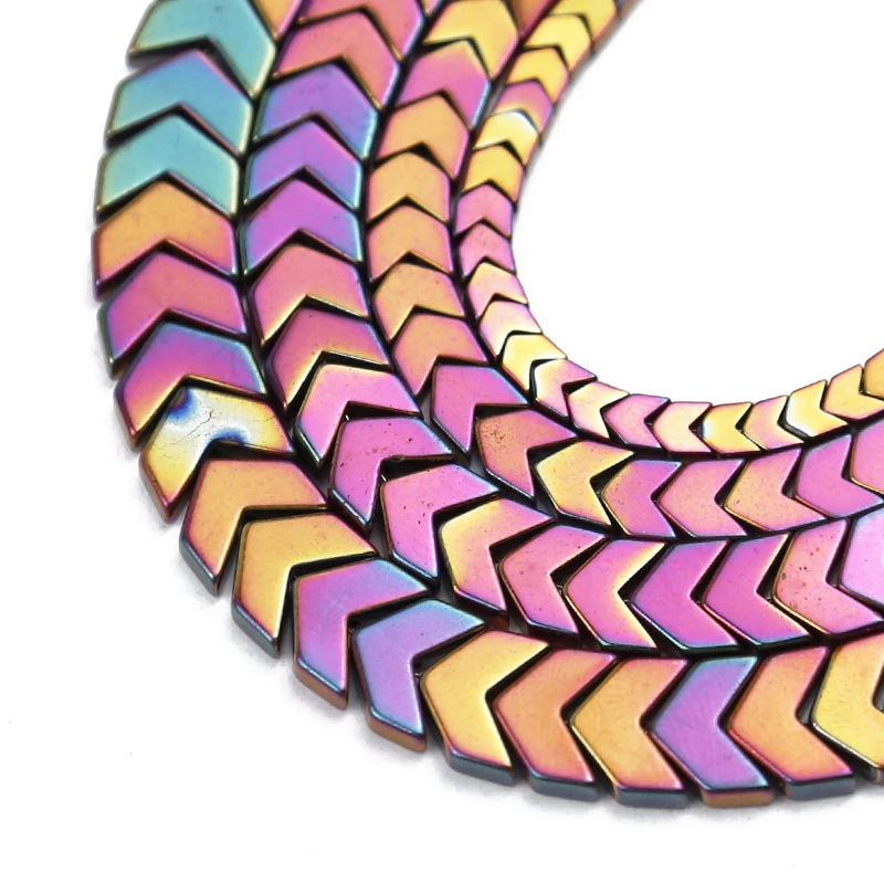 

Natural Stone Rose Red Hematite Beads 4/6/8/10mm Arrows Shape Spacers Loose Beads For Jewelry Making Diy Bracelet Accessories