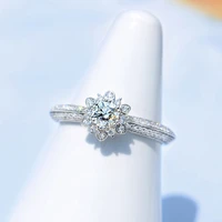 new ladies wedding rings fashion shiny aaaa zircon ring wedding s925 sterling silver ring girls gift engagement rings for women
