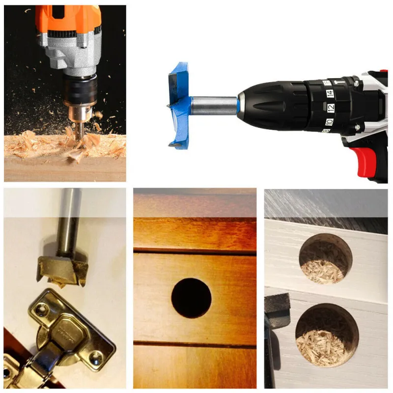 

Cemented Carbide Woodworking Hole Saw with Depth Stoper (Depth Range 10~40mm) Making Wood Hole Quickly&Precisely