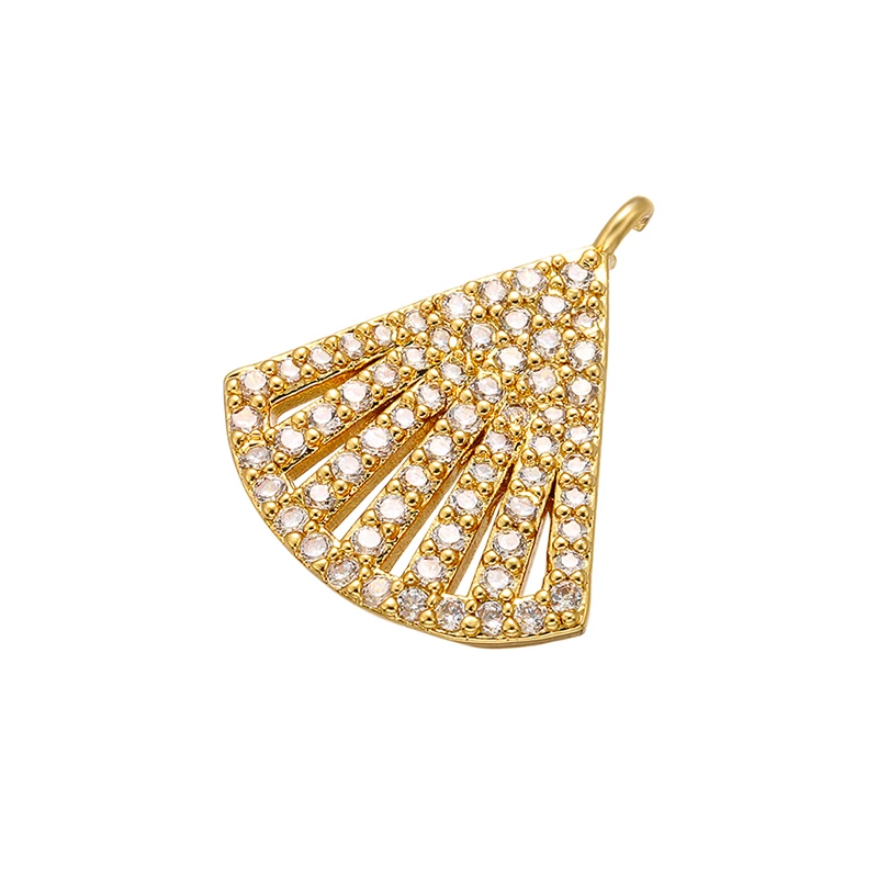 ZHUKOU золотой Латунный Кристалл Листья гинкго кулон для женщин DIY ожерелье серьги