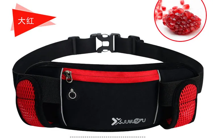 Running Bags Waist 2 Water Bottle Outdoor Camping Hiking Fitness Man Women Gym Lightweight Belt Bag Female Sports Fanny Packs