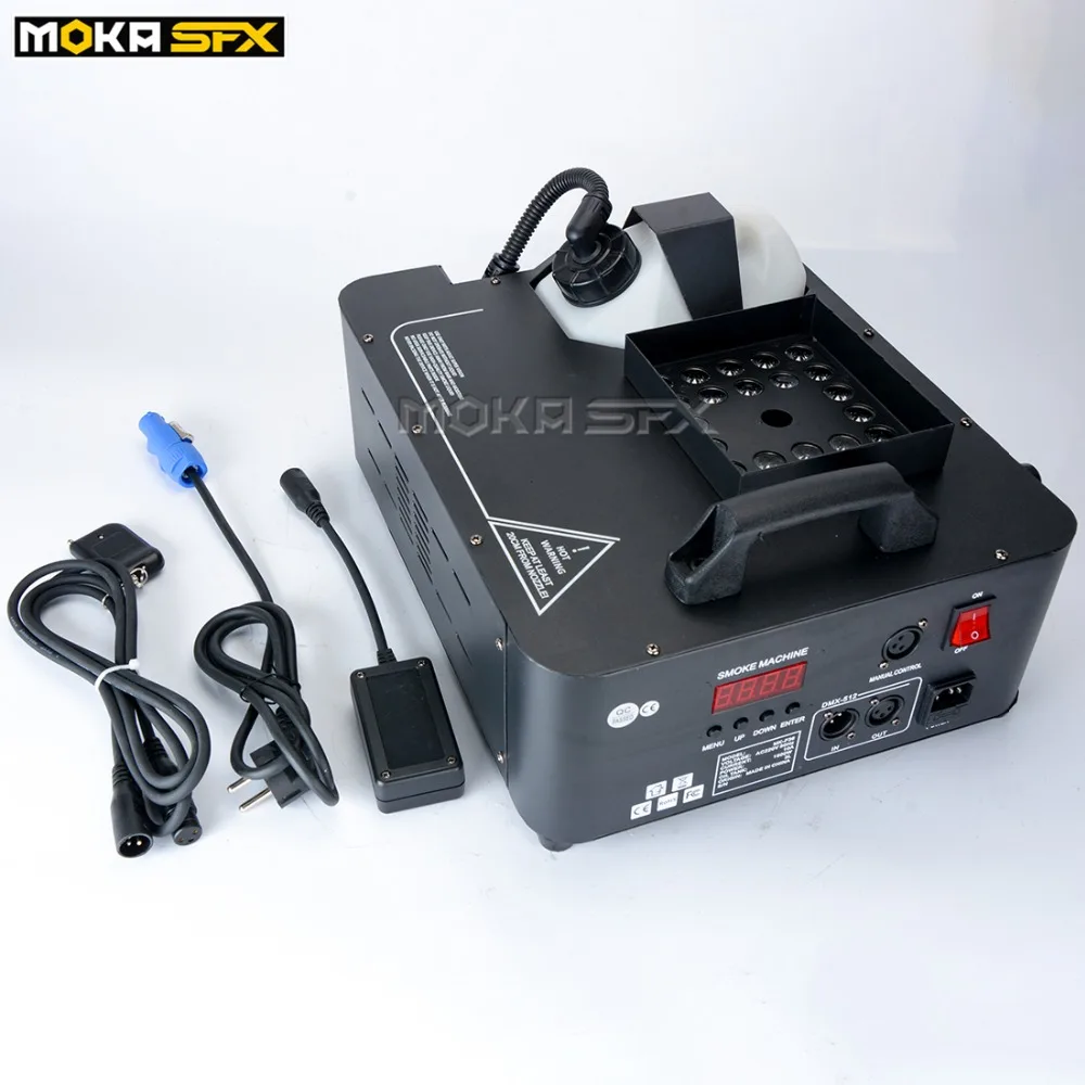 2 шт./партия 1500 Вт dmx сценическая дымовая машина светодиодный DMX512 вверх распылитель туман машина светодиодный rgb красочный эффект для внутреннего dj клуба Вечерние