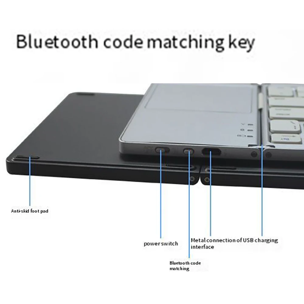 bluetooth клавиатура b033 портативная с