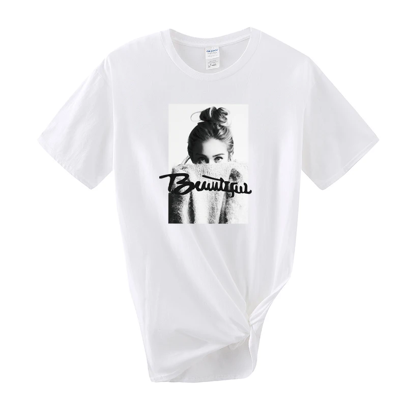 Топы летние футболки с графическим принтом модные рисунком топы женские белые