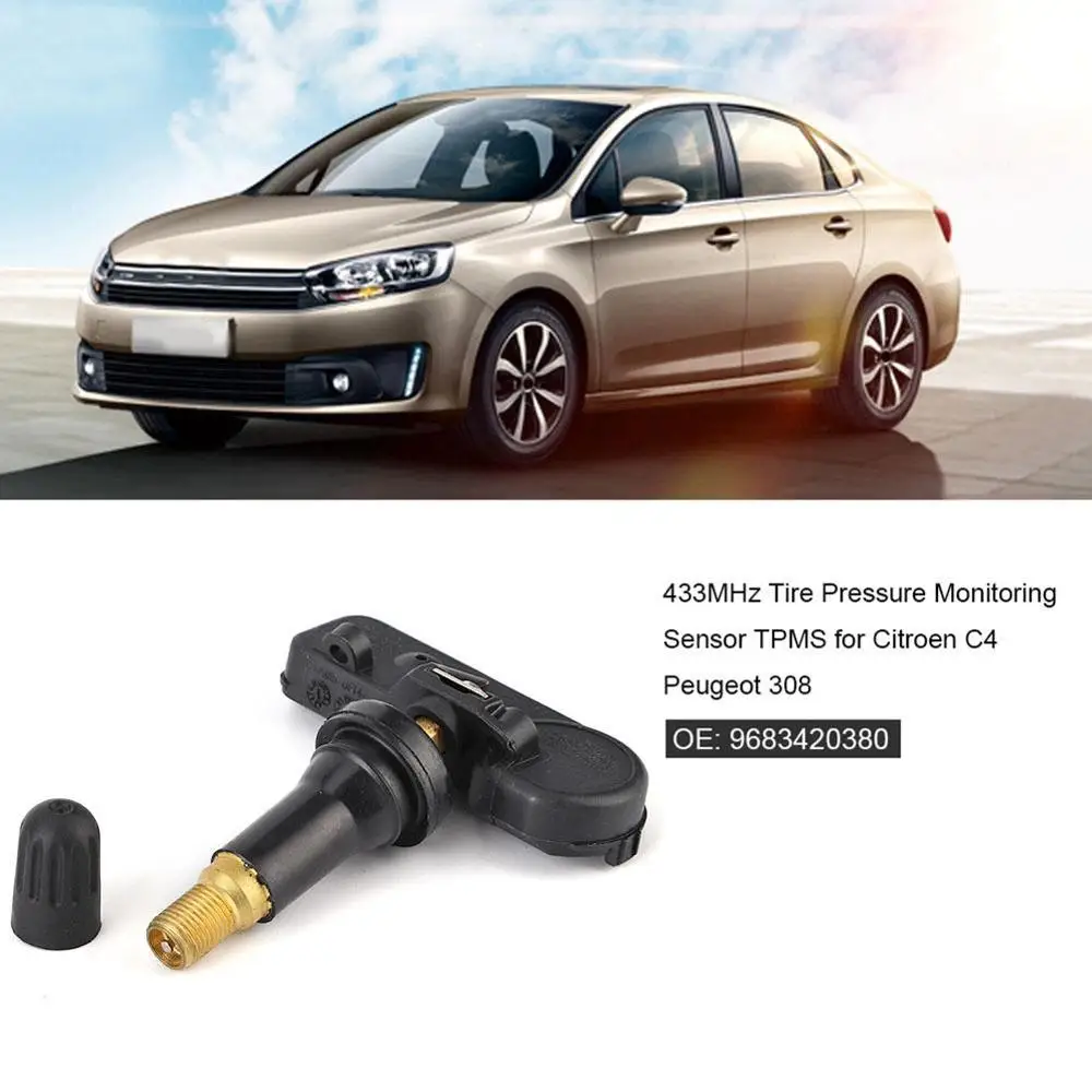 Датчик контроля давления в шинах 1 шт. 433 МГц TPMS для Citroen C4 Peugeot 308 9683420380 | Автомобили