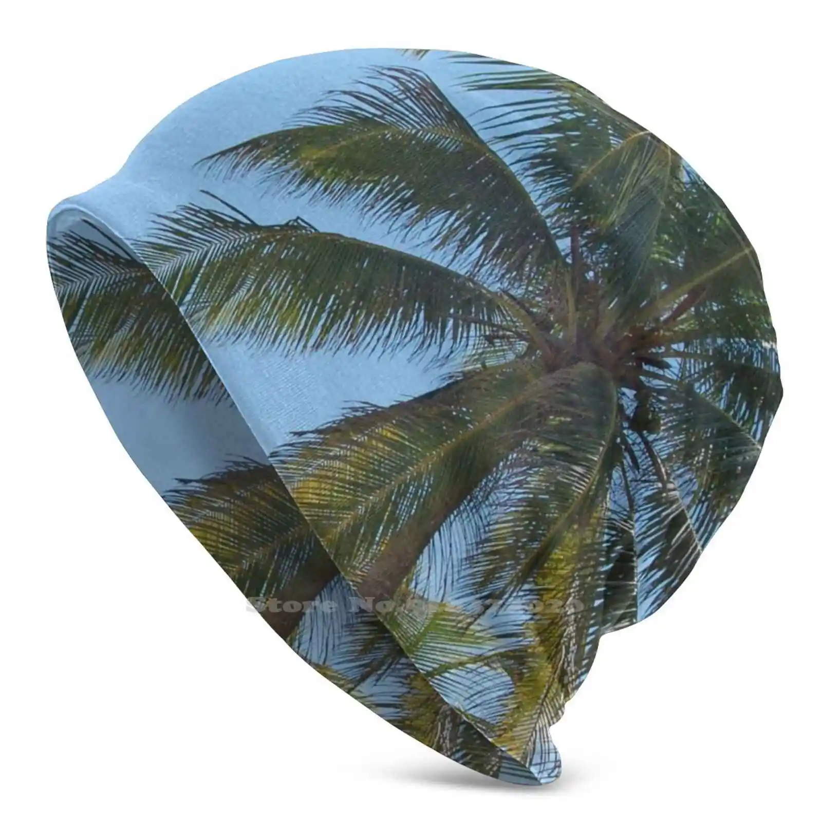 

Тропические пальмы, подвесная пляжная Шапка-бини, кепка для уличных видов спорта, дышащая тонкая ветрозащитная пальма