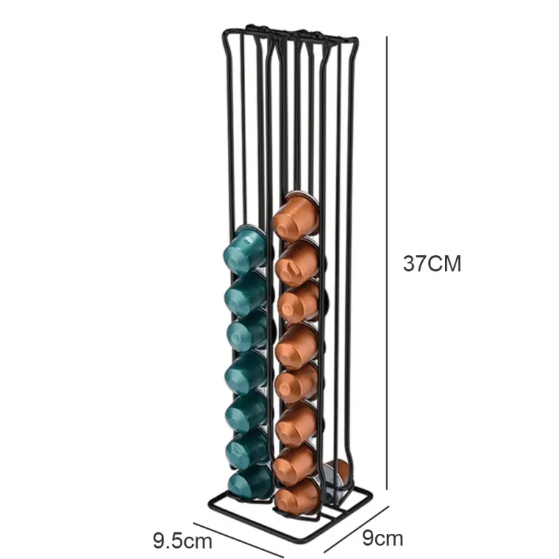 

Storage And Display Stand Creative For Cream Bottle Bar Wire Rack Sprayed with Plastic Can Hold 60 Pods