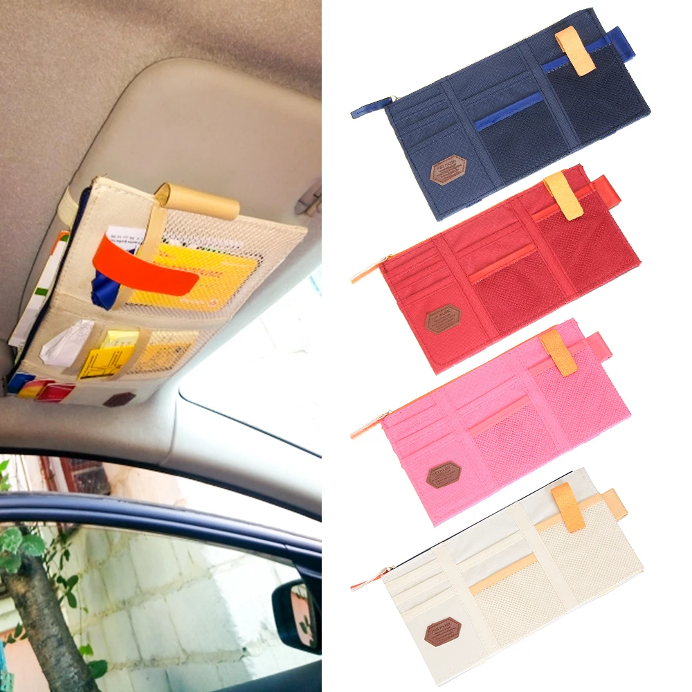 1 шт. сумка карман авто Портативный автомобильный козырек от солнца для карт