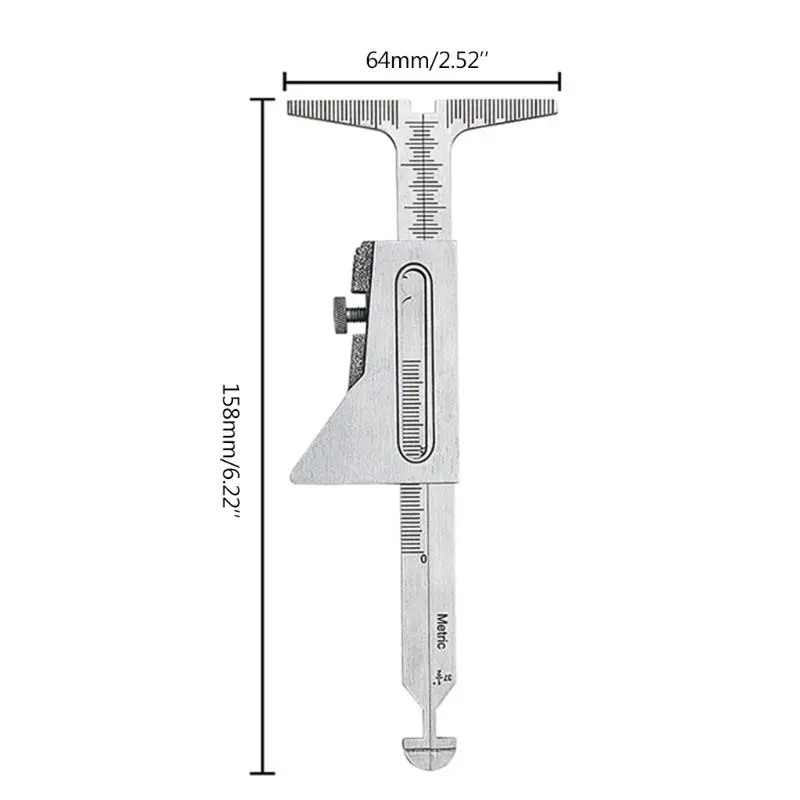 

Stainless Steel Welding Pipe Gauge Weld Level Inspection Gage Metric Standard Tester Measurement Tool