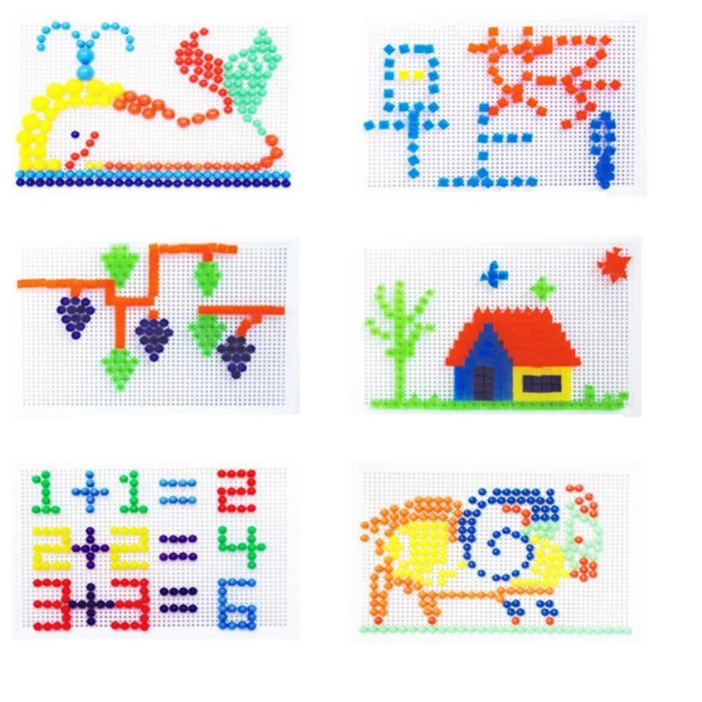 296 шт. накапливания &quotсделай сам&quot Наука дети ребенок гриб ногти мозаика