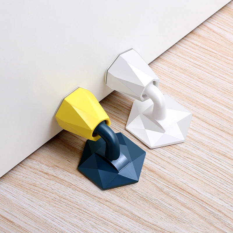 Tope de puerta de silicona, pomo Protector de pared, Savor, a prueba de golpes, almohadilla de tope-2