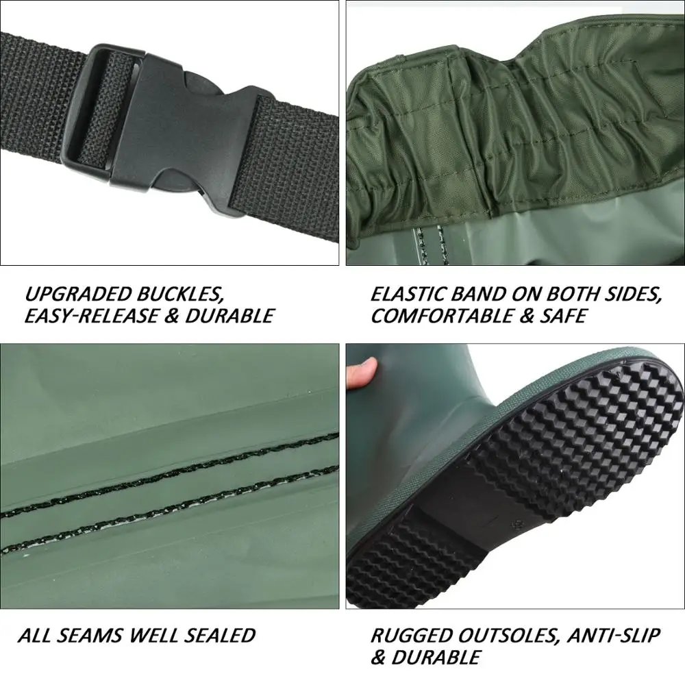 Goture 100% Водонепроницаемый дети болотные сапоги Дышащие РЕБЕНОК РЫБАЛКА забродный