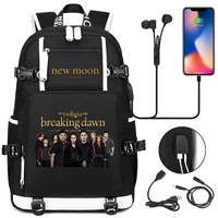 twilight school bags women men backpacks laptop travel bags multifunction usb charging backpack mochila