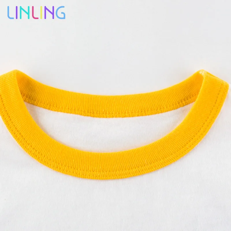 Футболка для девочек топы рубашки Детская футболка летние хлопковые футболки с