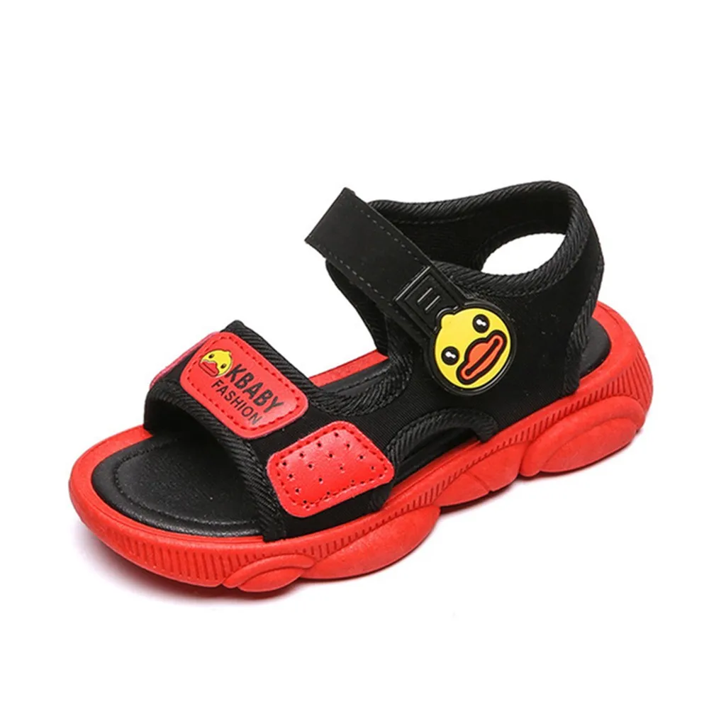Сандалии для мальчиков 2019 г. сандалии и девочек милые пляжные спортивные с
