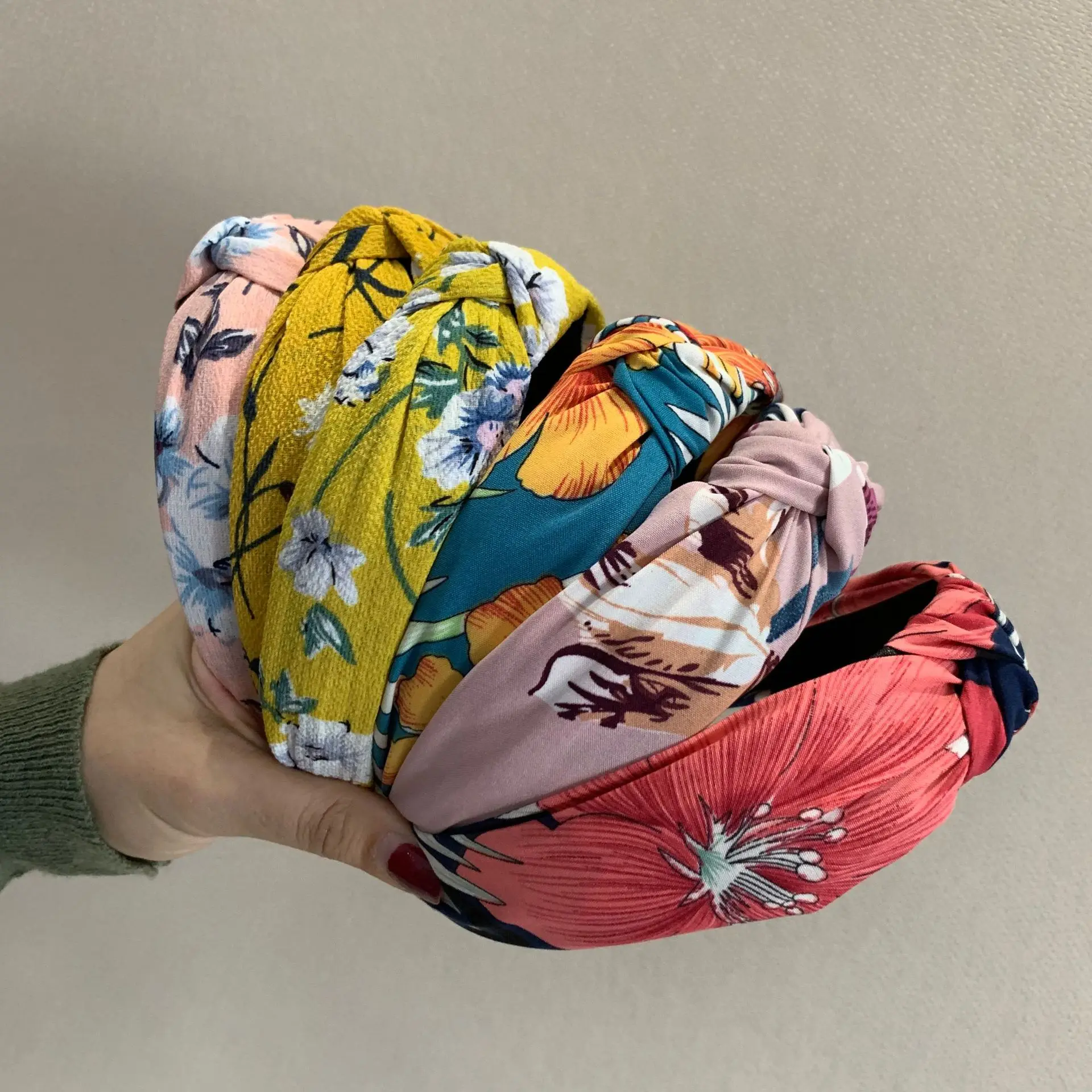 Новинка женская модная шифоновая повязка на голову с принтом аксессуары для