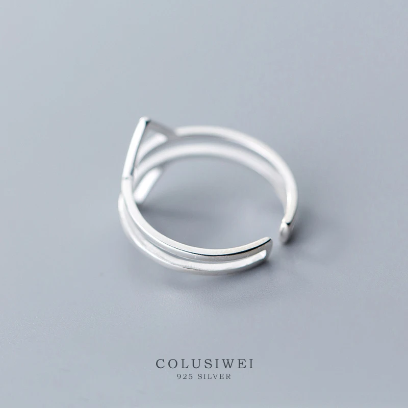 Colusiwei реальные 925 ювелирные изделия из серебра пробы простые геометрические