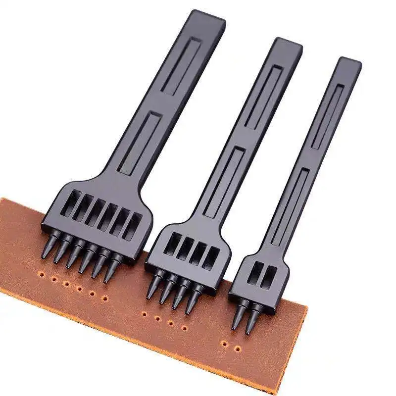 Перфоратор для кожи инструмент проделывания отверстий 3/4/5/6 мм шнуровки сшивания