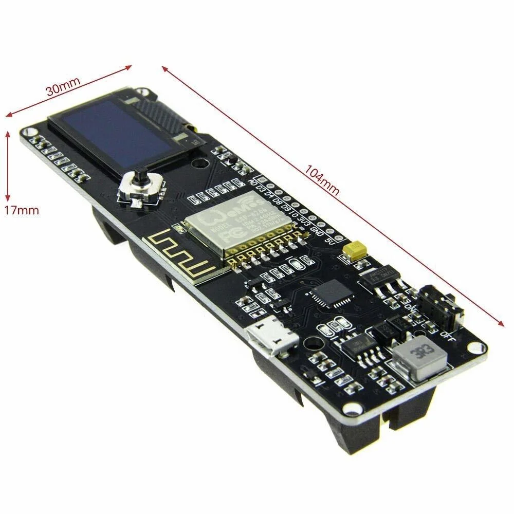 Esp8266 Nodemcu с 0 96 Oled расширенной платформой для разработки температуры и влажности
