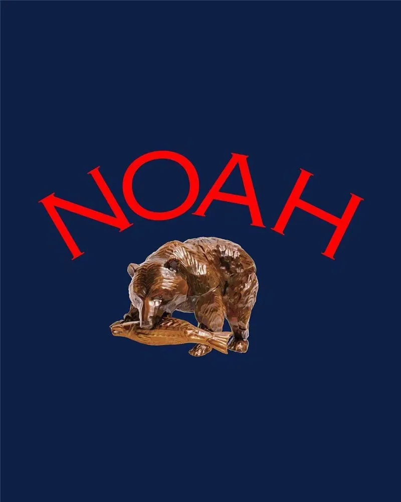 2020ss NOAH Osaka Bears T Shirt Men Women 1:1 High Quality Classic Logo T-shirt Top Tees | Мужская одежда