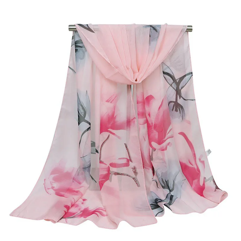

2020 новый пляжный цветочный дышащий шифоновый шарф Шелковый квадратный хиджаб крутой шарф женский платок женские шарфы для волос bufanda mujer