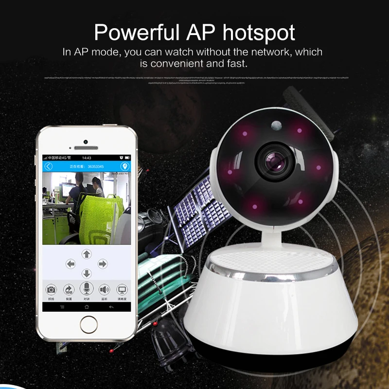 720P беспроводная Wi Fi IP камера домашний монитор безопасности умная сетевая видео
