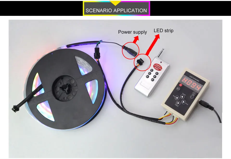 Светодиодная лента постоянного тока 12 В RGB ws1812 Smart IP68 водонепроницаемая лента 5 м+ 12 В 8A блок питания+ пульт дистанционного управления ws1812 600 светодиодный s