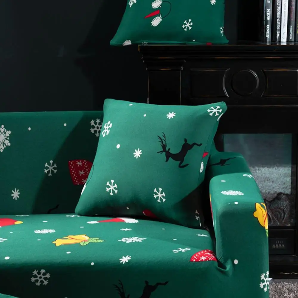 Чехлы для диванов Papa &amp Mima Merry Christmas с принтом растягивающиеся секционные два три