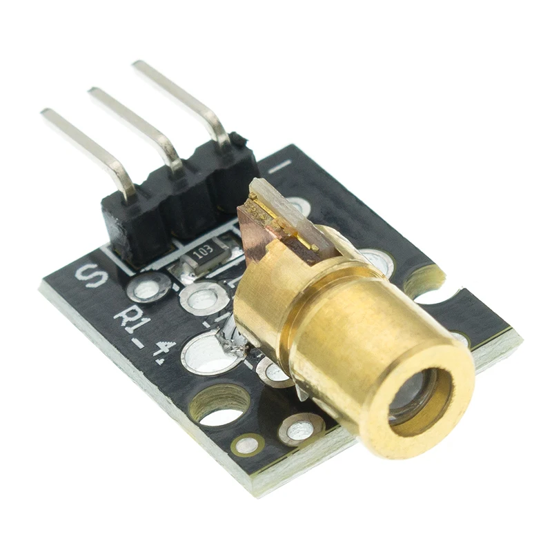 50PCS KY-008 650nm Laser sensor Module 6mm 5V 5mW Red Dot Diode Copper Head for | Электронные компоненты и
