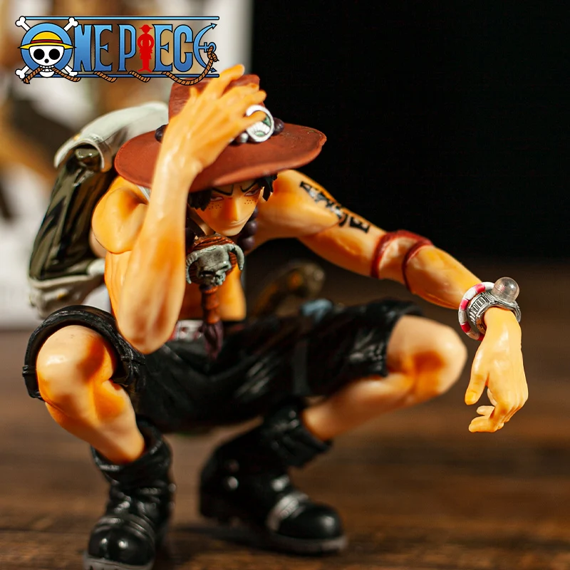 

16cm One Piec Anime Een Stuk Action Figure Ace Pvc Fire Devil Fruit Een Stuk Anime Collectable Model Speelgoed One Piece Ace Toy