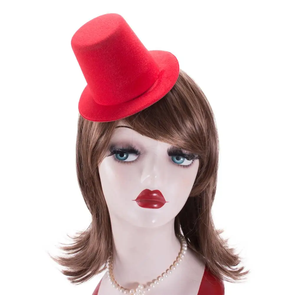 Mini Top Tall Hat Man Women Wedding Party Fascinator Hat EVA 9cm Millinery Hat Base DIY Craft  Solid Man Women Dance Hat A006