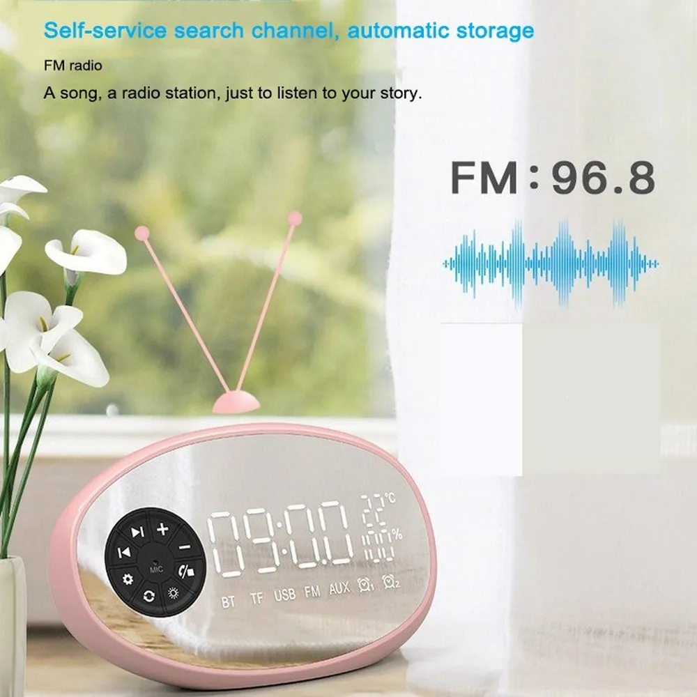 Цифровой светодиодный Будильник с функцией повтора настольные часы измерения