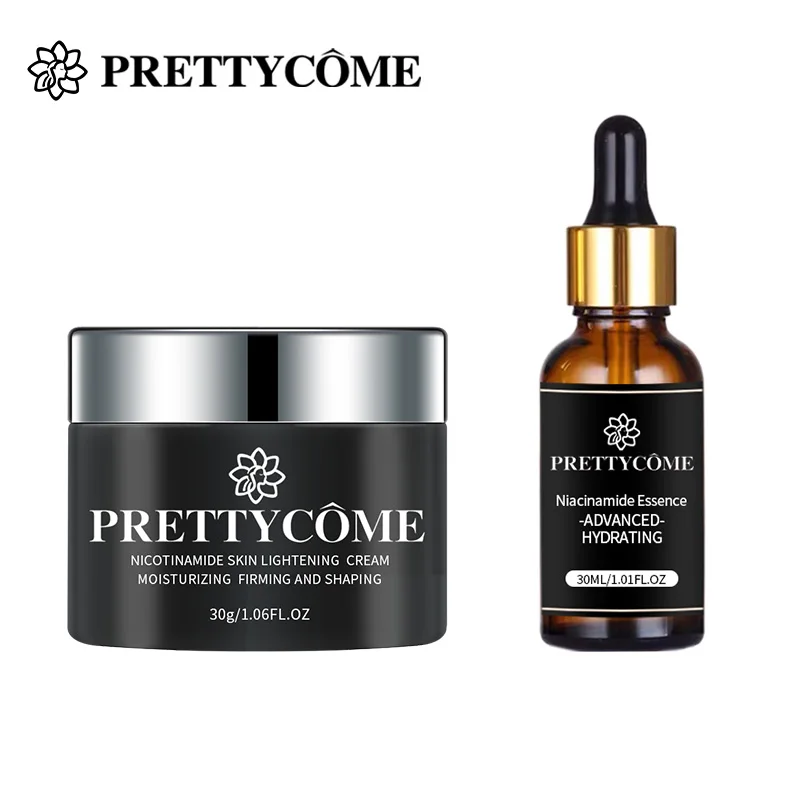 

PRETTYCOME Face Serum Cream Facial Skin Care Set Niacinamide Whiten Spot Dark Anti Wrinkle&Aging Moisturizing Whitening Cream