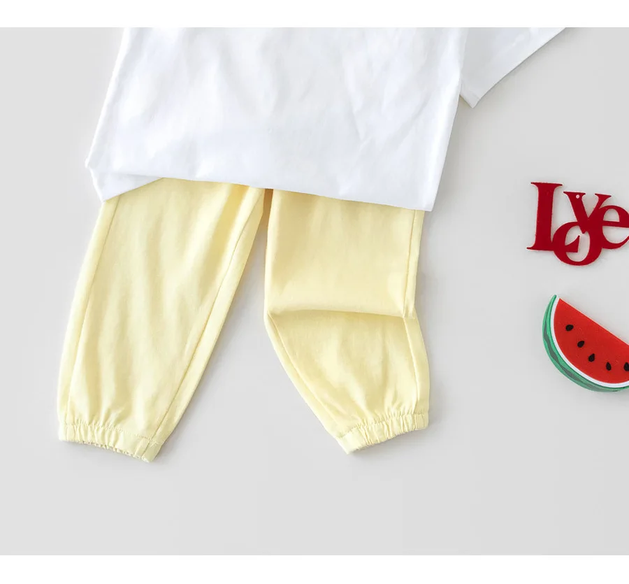 

2021 Newborn Baby Air Conditioning Pants Children Soft Fashion Mosquito Pants Summer 95% Cotton Sweet Clothing Trousers 66-100cm