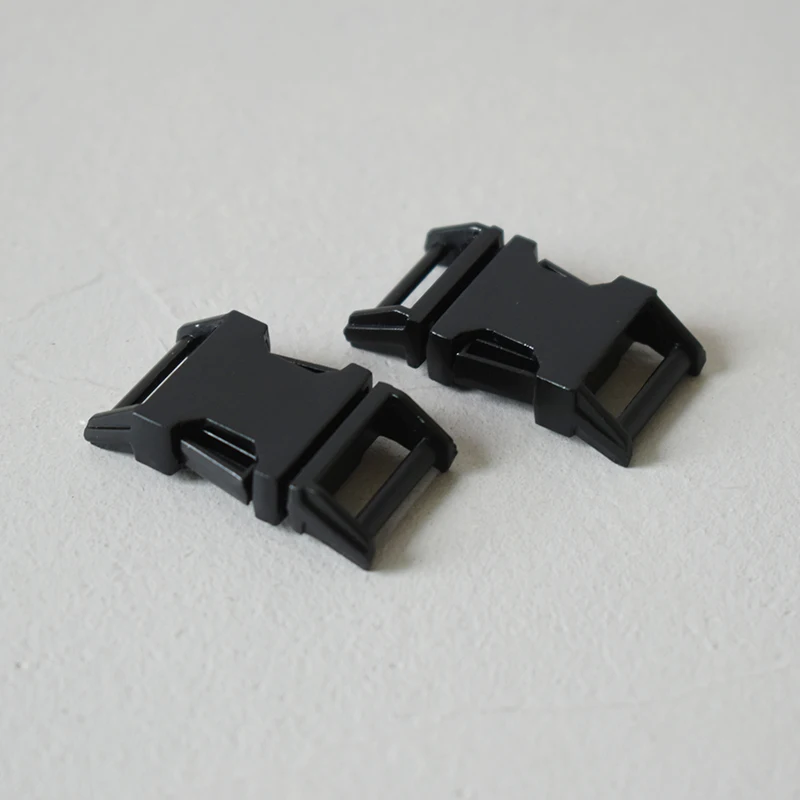 1 pc Black Сверхмощный покрытием сторонний релиз металлической пряжкой карабин 5/8 дюймов(15 мм) "сделай сам", домашним животным, ошейник для Паракорд рюкзак аксессуары 5 видов цветов - Цвет: 1 pc Black