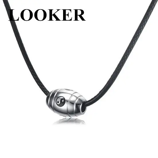 Мужской чокер LOOKER из нержавеющей стали с мантрой Сплетницей Инь Янь подвеска