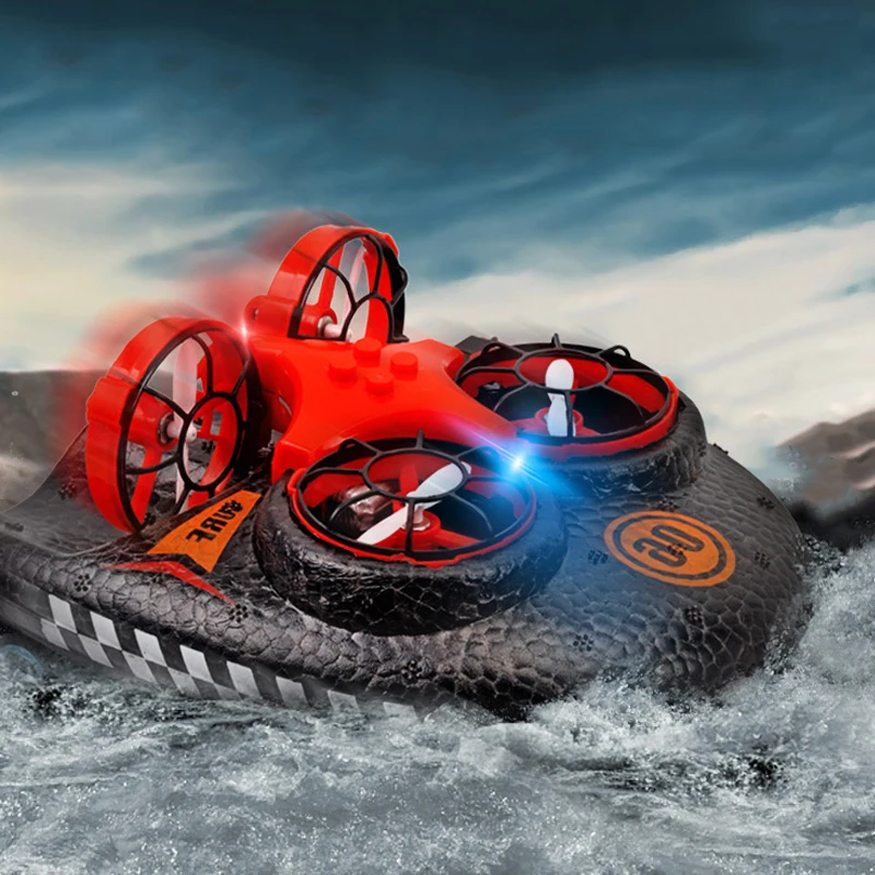 2.4G 3-in-1 Amphibious fly Drift Car RC Hovercraft Speed Boat RC Stunt Car Toys Gift For Kid Outdoor Models Car enlarge