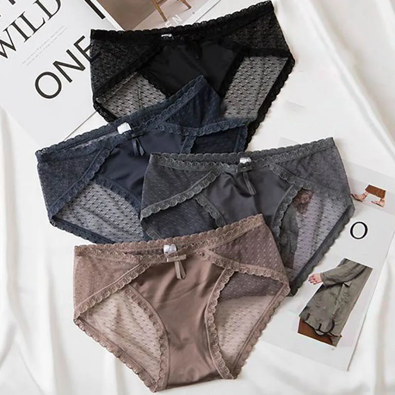 

Пикантное дышащее модное нижнее белье с низкой талией, женское мягкое нижнее белье, женские трусы, ультратонкие однотонные Бесшовные женск...