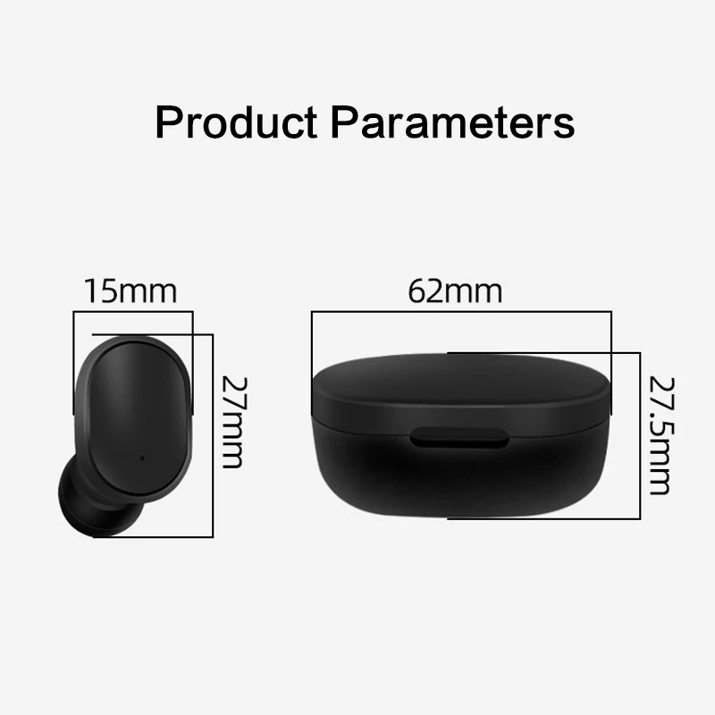 

A6S Wireless Earphone For Airdots Earbuds Bluetooth 5.0 TWS Headsets Noise Cancelling Mic For Xiaomi Redmi iPhone Huawei Samsung