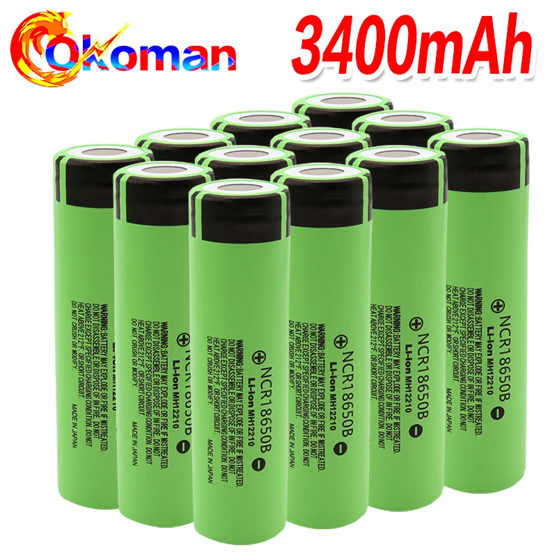 Литиевая аккумуляторная батарея NCR18650B 100% Новый оригинальный аккумулятор 18650 3 7 В