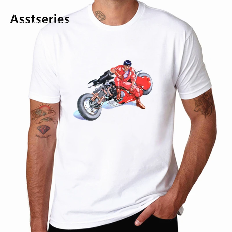 

Summer Men's Fashion T shirt Akira Synthwave Harajuku Short-sleeved Shirt Casual Tshirt Homme Hip-hop Street Round Neck T-shirt