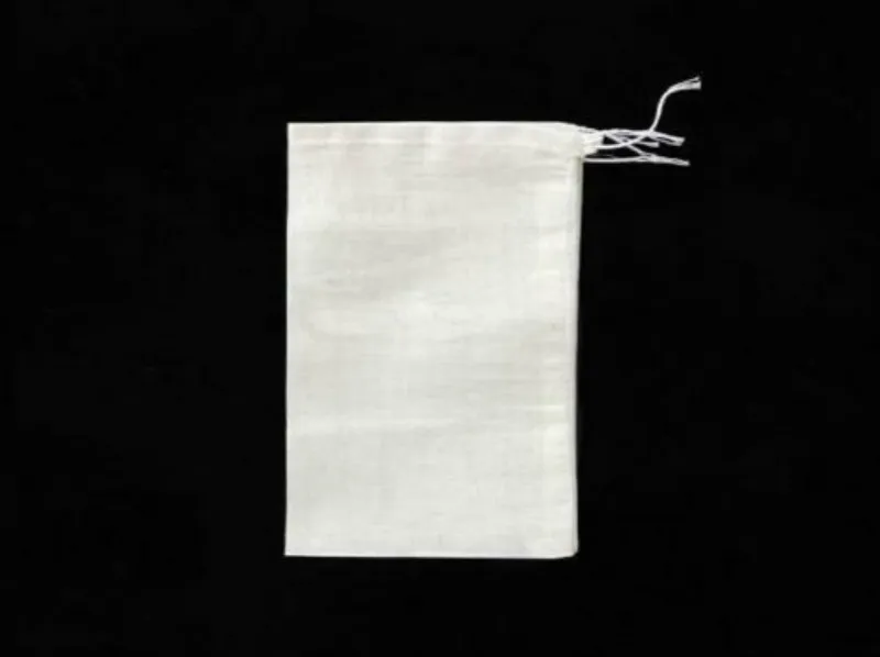 

100x150mm NEW Empty Tea Bag Food Cotton Drawstring Bag Strainer Tea Spice Separate Filter Bag For Drinking Tea Tools 100pcs/bag