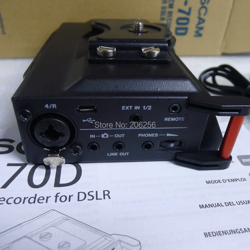 TASCAM DR-70D 4-канальный DSLR аудио рекордер четырехканальный и миксер четыре XLR