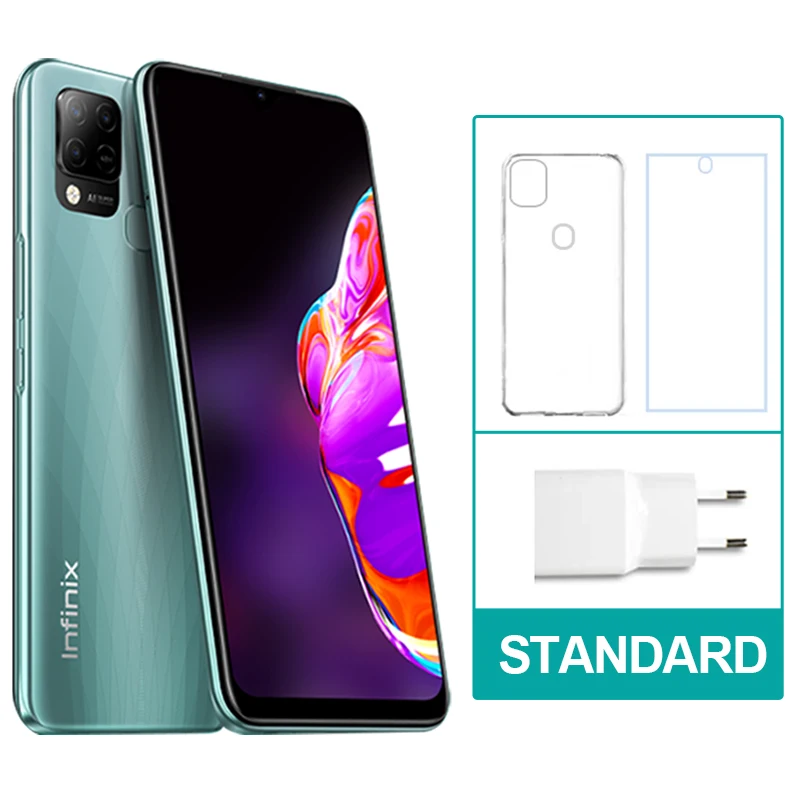 Infinix Hot 10S NFC игровой смартфон новый процессор Helio G85 6 82 дюймов 90 Гц высокий экран 5000