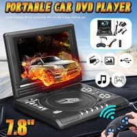 hd 7 8 inch portable tv home car dvd player vcd cd mp3 dvd player usb sd cards rca portatil cable game 169 rotate lcd screen