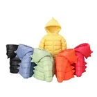 Верхняя одежда, зимние милые разноцветные пальто для маленьких мальчиков и девочек, детские хлопковые пальто